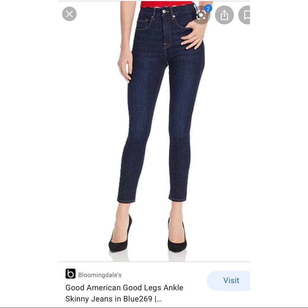 NWT Good American Good Legs Crop size 14